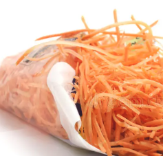 Geschnittene Karotten Julienne