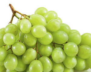Grüne kernlose Trauben